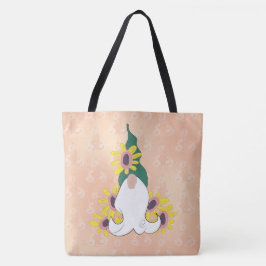 Cheery Sunflower Gnome Life Persoonlijke schouder Tote Bag