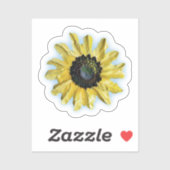 Cheery Sunflower Stcker Sticker (Vel)