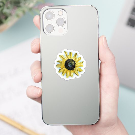 Cheery Sunflower Stcker Sticker (Telefoon)