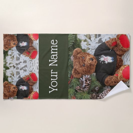 Cheery Teddy Strandlaken (Voorkant)