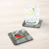 Cheery Winter Kardinaal Cork Onderzetter (Rechterzijde)