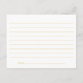 Cheery Yellow Script-Afstuderen Advieskaart (Achterkant)