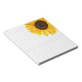 Cheery Yellow Sunflower Lined Notitieblok (Schuin)