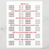 Cheese aan boord, Cheesemonger Adverteren Flyer (Achterkant)