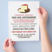Cheese aan boord, Cheesemonger Adverteren Flyer (Hand)