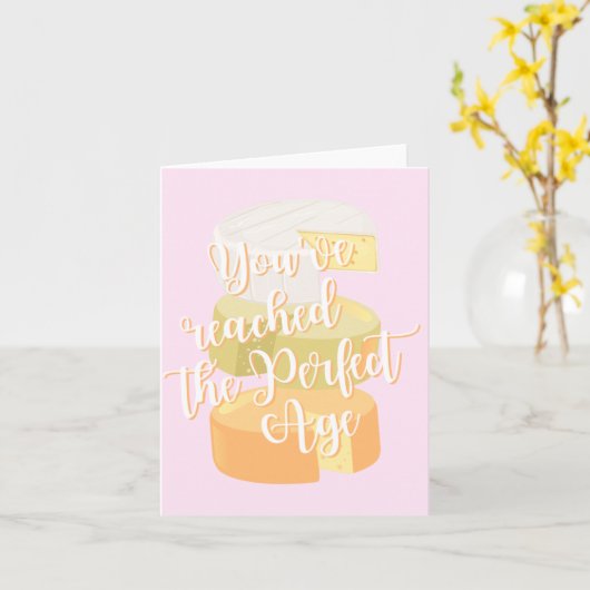 Cheese Birthday Kaart (Gele Bloem)