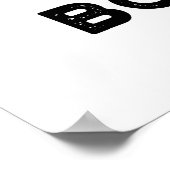 Cheese Boo-ger Funny Ghost Cheeseburger Pun Poster (Hoek)