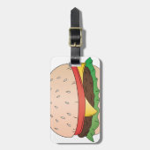 Cheese Burger Bagagelabel (Voorkant verticaal)