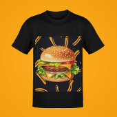 Cheese Burger en friet Food Humor Mannen T-shirt