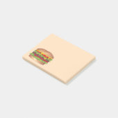Cheese Burger Hamburger Cheeseburger Fast Food Post-it® Notes (Schuin)