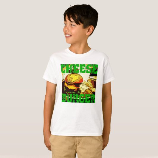 Cheese burger!!! ONEIGHTH Tokyo Original Tシャツ T-shirt (Voorkant volledig)