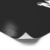 Cheese Burger staat op mijn Shirt Perfect Poster (Hoek)