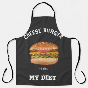 Cheese Burger staat op mijn Shirt Schort