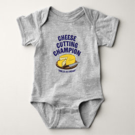 Cheese Cutting Champion Baby Bodysuit