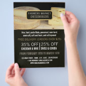 Cheese Display, Cheesemonger Adverteren Flyer (Hand)