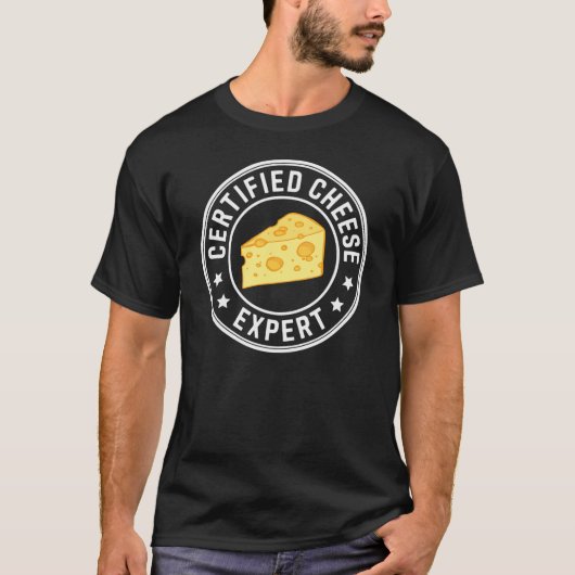 Cheese Expert Cheese Lover T-shirt (Voorkant)