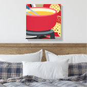 Cheese Fondue Canvas Afdruk (Insitu (Slaapkamer))