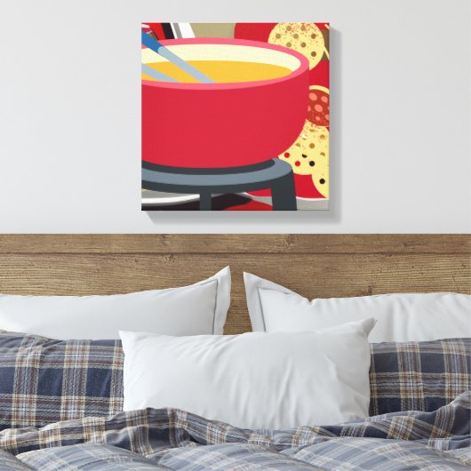 Cheese Fondue Canvas Afdruk (Insitu (Slaapkamer))