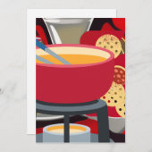 Cheese Fondue Feestdagenkaart (Voorkant / Achterkant)