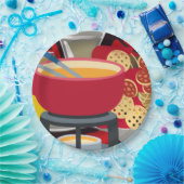 Cheese Fondue Papieren Bordje (Feest)