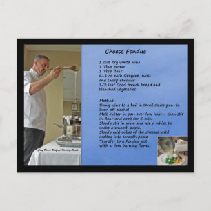 Cheese Fondue Recipe Fondue Briefkaart