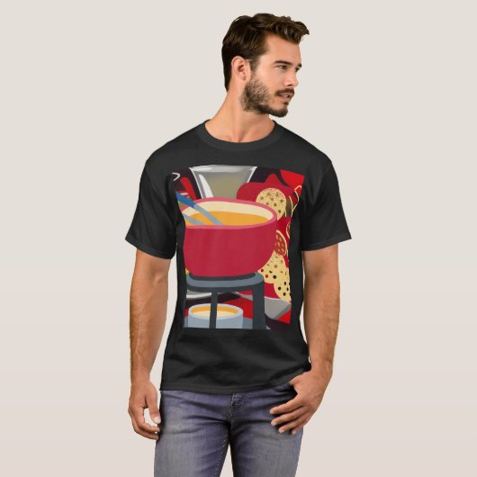 Cheese Fondue T-shirt (Voorkant volledig)