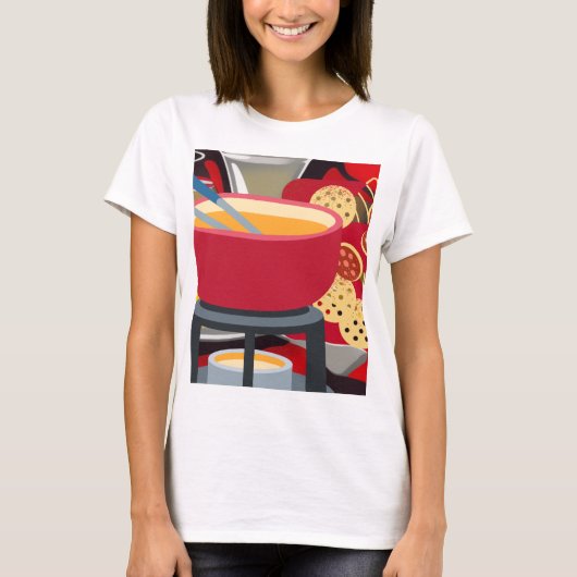 Cheese Fondue T-shirt (Voorkant)