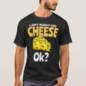 Cheese Gift Swiss Grilled Cheesy Cheddar T-shirt (Voorkant)