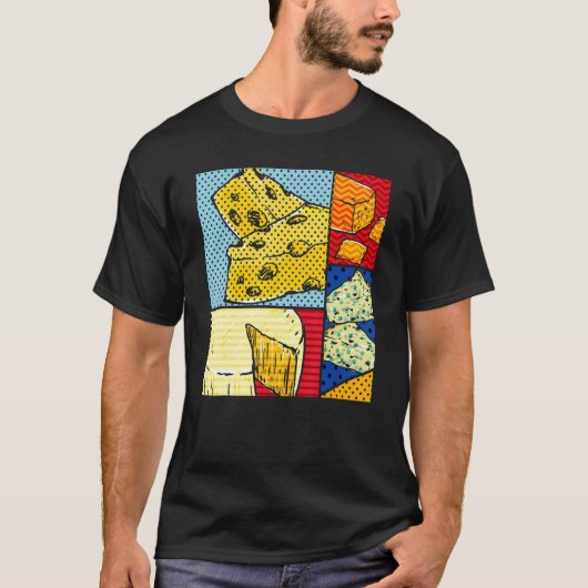 Cheese Gouda Snack Foodie Cheddar Pop Cheese T-shirt (Voorkant)