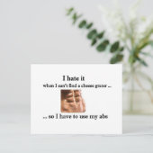Cheese Grater Abs Briefkaart - (Staand voorkant)