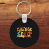 Cheese Groovy Sarcastic Funny Gezegde Christmas Sleutelhanger (Voorkant)