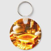 Cheese Heaven: het ultieme comfortvoedsel Sleutelhanger (Voorkant)