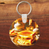 Cheese Heaven: het ultieme comfortvoedsel Sleutelhanger (Achterkant)