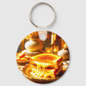 Cheese Heaven: het ultieme comfortvoedsel Sleutelhanger (Achterkant)