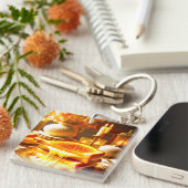 Cheese Heaven: het ultieme comfortvoedsel Sleutelhanger (Voorkant Rechts)