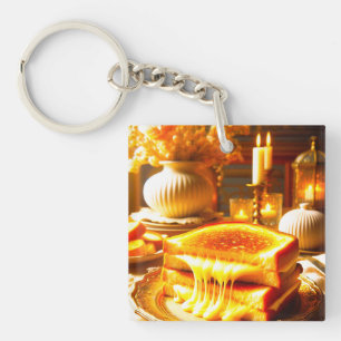 Cheese Heaven: het ultieme comfortvoedsel Sleutelhanger