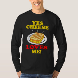 Cheese houdt me vol met gegrilde sandwich-afbeeldi t-shirt