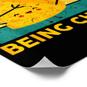 Cheese It Aint Easy Being Cheesy Funny Graphic Kid Poster (Hoek)