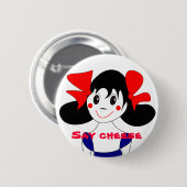 Cheese Knopje Ronde Button 5,7 Cm (Voorkant /achterkant)