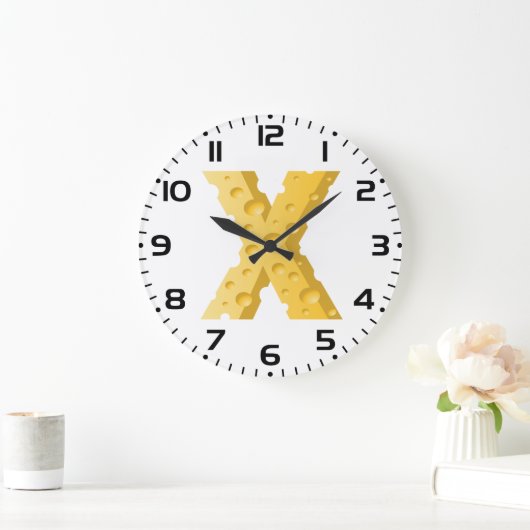 Cheese Letter X Typography Grote Klok (Huis)