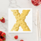 Cheese Letter X Typography Servet (Insitu)