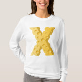 Cheese Letter X Typography T-shirt (Voorkant)