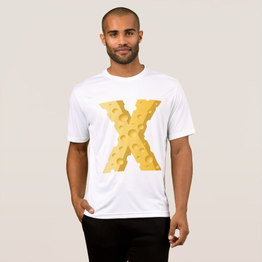 Cheese Letter X Typography T-shirt (Voorkant volledig)