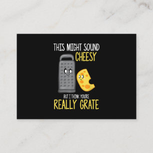 Cheese Lover Cute Food Pun Cheesy Party Costuum Informatiekaartje