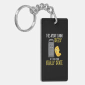 Cheese Lover Cute Food Pun Cheesy Party Costuum Sleutelhanger (Voorkant Links)