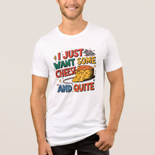Cheese Lover Funny Rat Tri-Blend Shirt