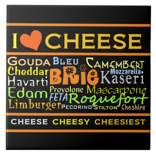 Cheese Lover Trivet Tegeltje (Voorkant)