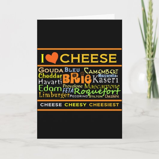 Cheese Lovers Kaart (Voorkant)