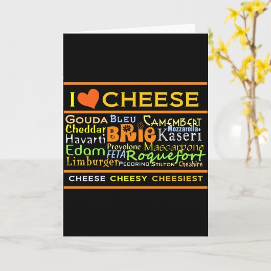 Cheese Lovers Kaart (Gele Bloem)