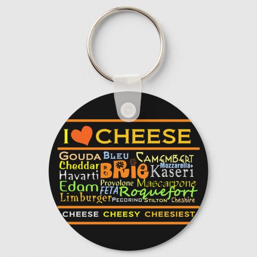 Cheese Lovers Sleutelhanger (Voorkant)